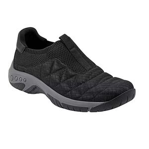 Easy Spirit Sewallis2 Black Quilted‎ Slip On Comfort Walking Shoes 9.5M